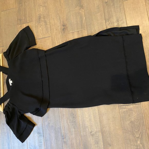 Whistles Black Off Shoulder Dress - Picture 3 of 4